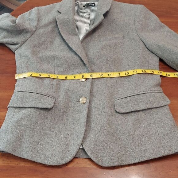 J. Crew Mercantile Gray Wool Schoolboy Blazer Sz 6 - Picture 12 of 13
